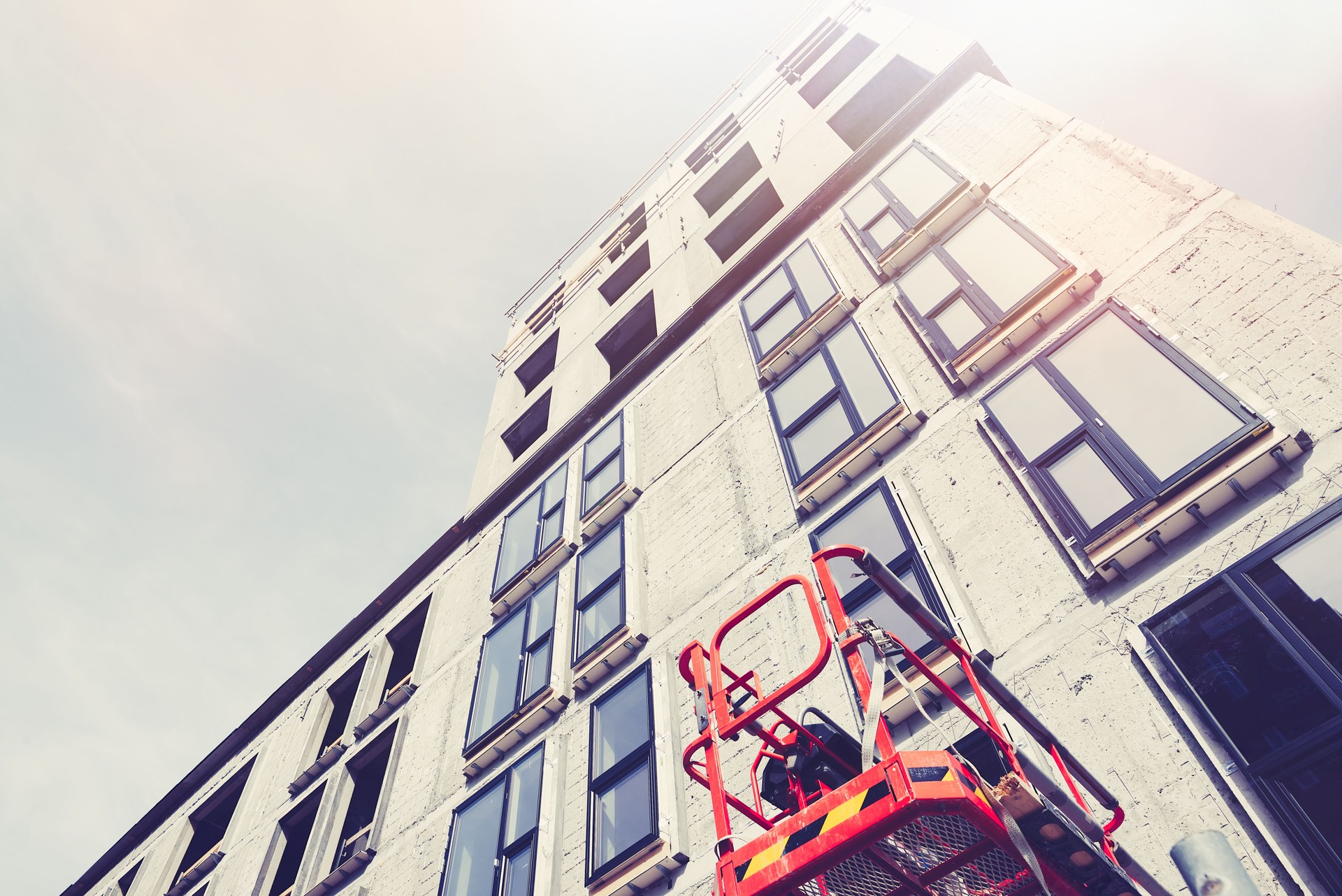 Building apartment houses in Copenhagen